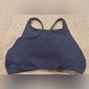 Athleta High-Neck Navy Sports Bra